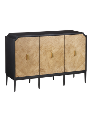 Currey & Co Kallista Taupe Cabinet | 3000-0270