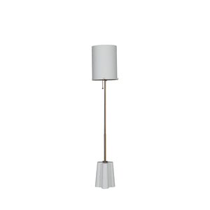 Florence Brushed Brass Cylinder Floor Lamp | Gabriella White - SCH-175547