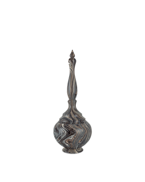 Marbleized Short Turret Box | Currey & Co - 1200-1051