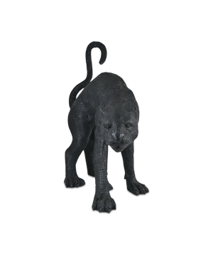 Standing Black Panther Bronze | Currey & Co - 1200-0912