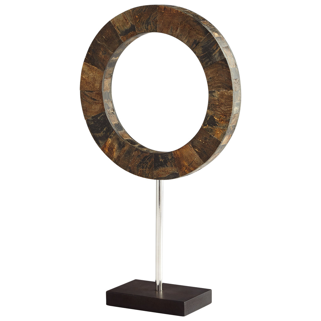 Portal Sculpture - Brown And Stainless Steel - Medium | Cyan Design