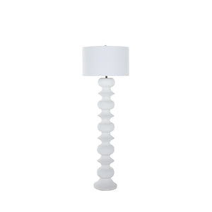 Claudius Plaster White Floor Lamp | Gabriella White - SCH-175010