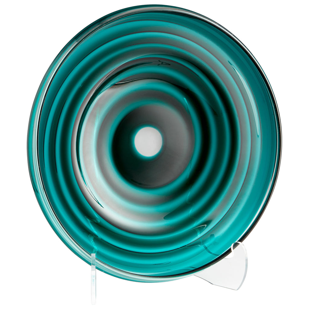 Vertigo Plate - Teal - Large | Cyan Design