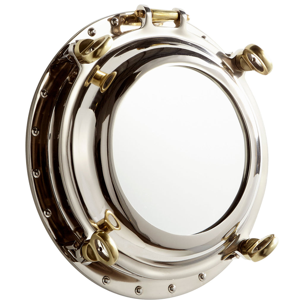 Seeworthy Mirror - Nickel - Small | Cyan Design