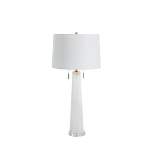 Margaret Alabaster Iron Gilded Gold Table Lamp | Gabriella White - SCH-153715