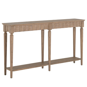Peterson Mindi Veneer Long Rectangle Trestle Console Table - Natural | Gabriella White - SCH-175619