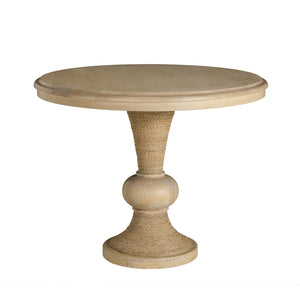 Waverly Mahogany Circle Pedestal Center Table | Gabriella White - SCH-175973