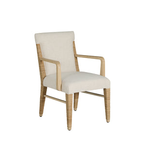 Maris Mahogany Handwoven Dining Arm Chair | Gabriella White - SCH-175990