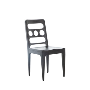 Ellison Wood Dining Chair - Cerused Forest Black | Gabriella White - SCH-175438