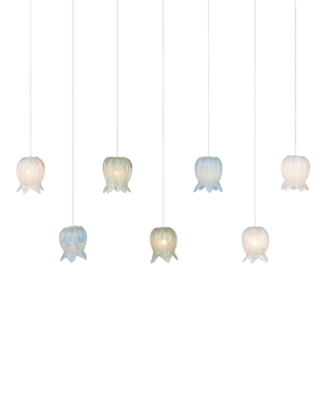 Polpo Misto 7-Light Linear Multi-Drop Pendant | Currey & Co - 9000-1425