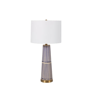 Sophie Stoneware Antique Brass Table Lamp | Gabriella White - SCH-157035