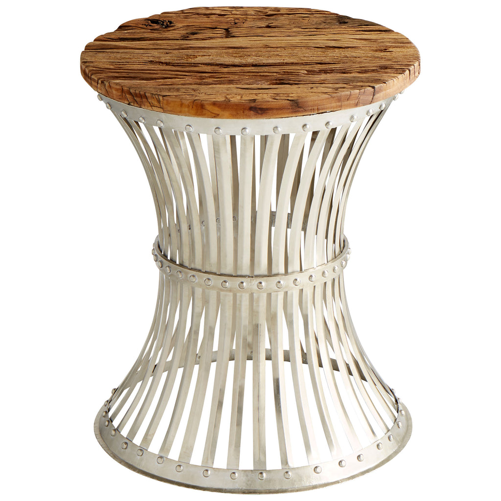 Dalton Side Table - Raw Iron And Natural Wood | Cyan Design