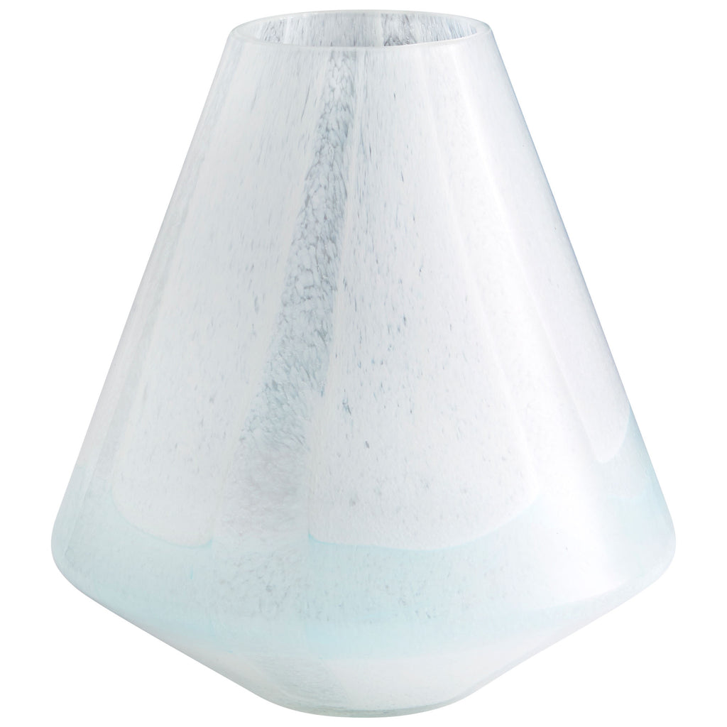 Backdrift Vase - Sky Blue And White - Small | Cyan Design