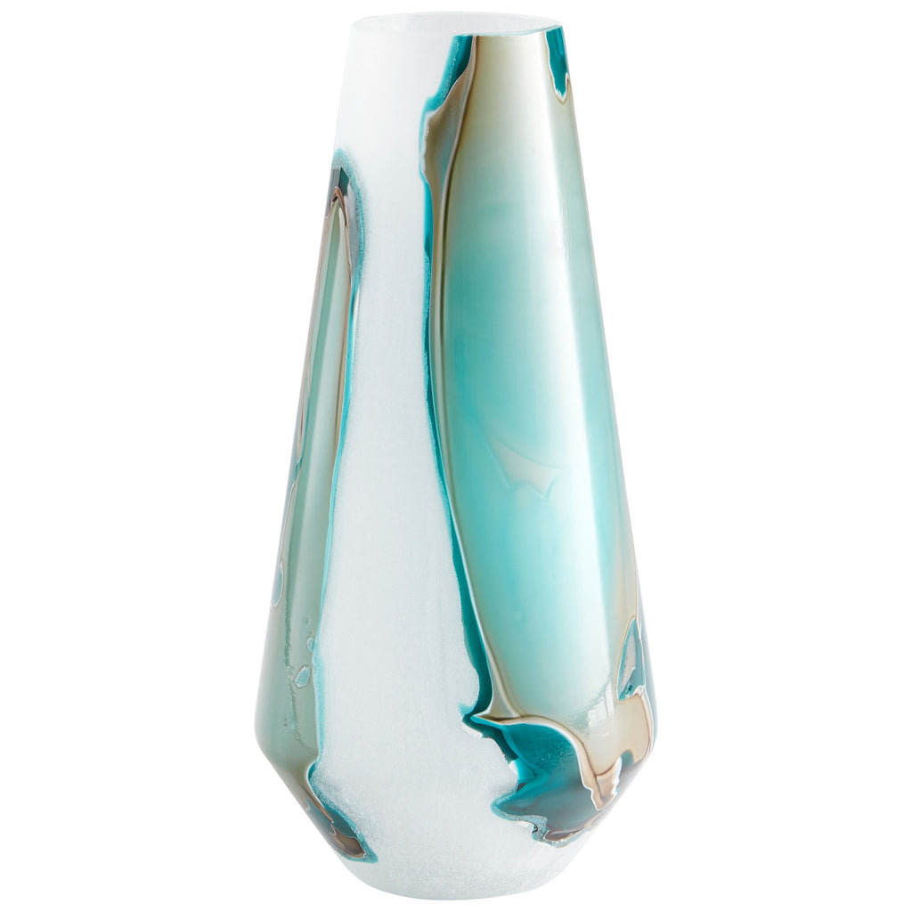 Tall Ferdinand Vase - Green And White | Cyan Design