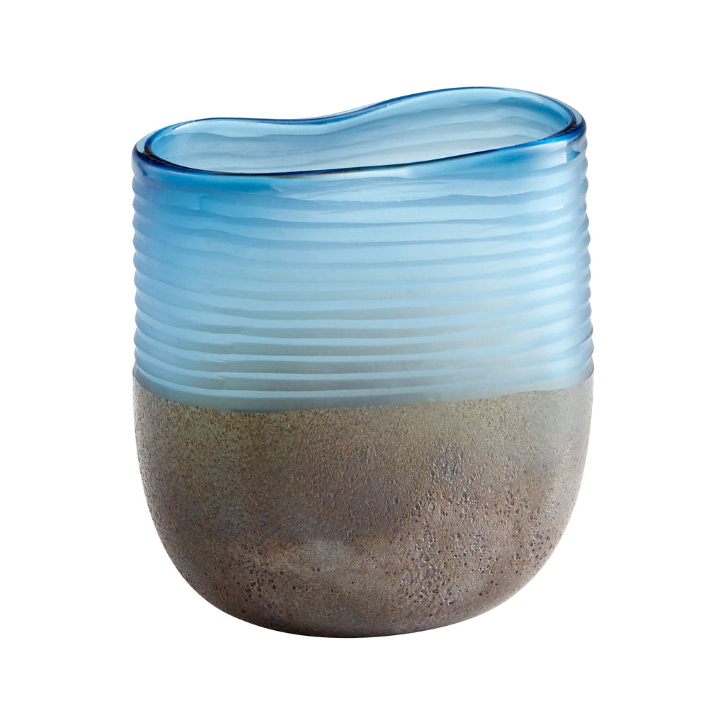 Europa Vase - Blue And Iron Glaze - Small | Cyan Design