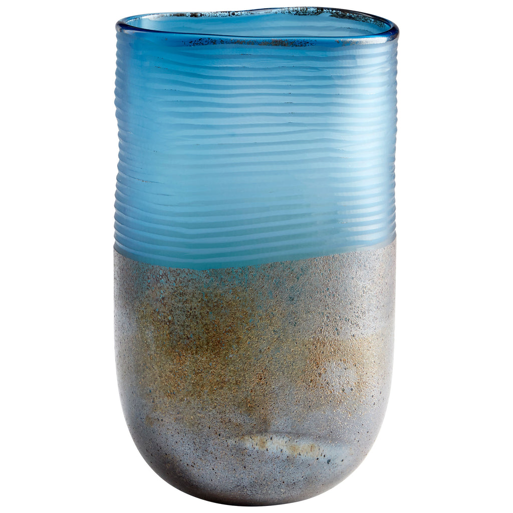 Europa Vase - Blue And Iron Glaze - Tall | Cyan Design