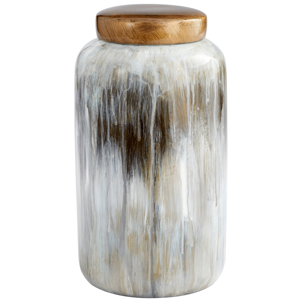 Spirit Drip Container - Olive Glaze - Small | Cyan Design