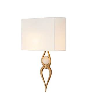 Omorfos Brass Wall Sconce | Currey & Co - 5900-0063
