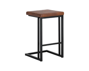 Boone Counter Stool - Black - Bravo Cognac (Set of 2) | Sunpan Furniture - 104957
