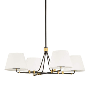 Crown Heights Chandelier - Aged Brass | Hudson Valley Lighting - 1064-AGB/DB