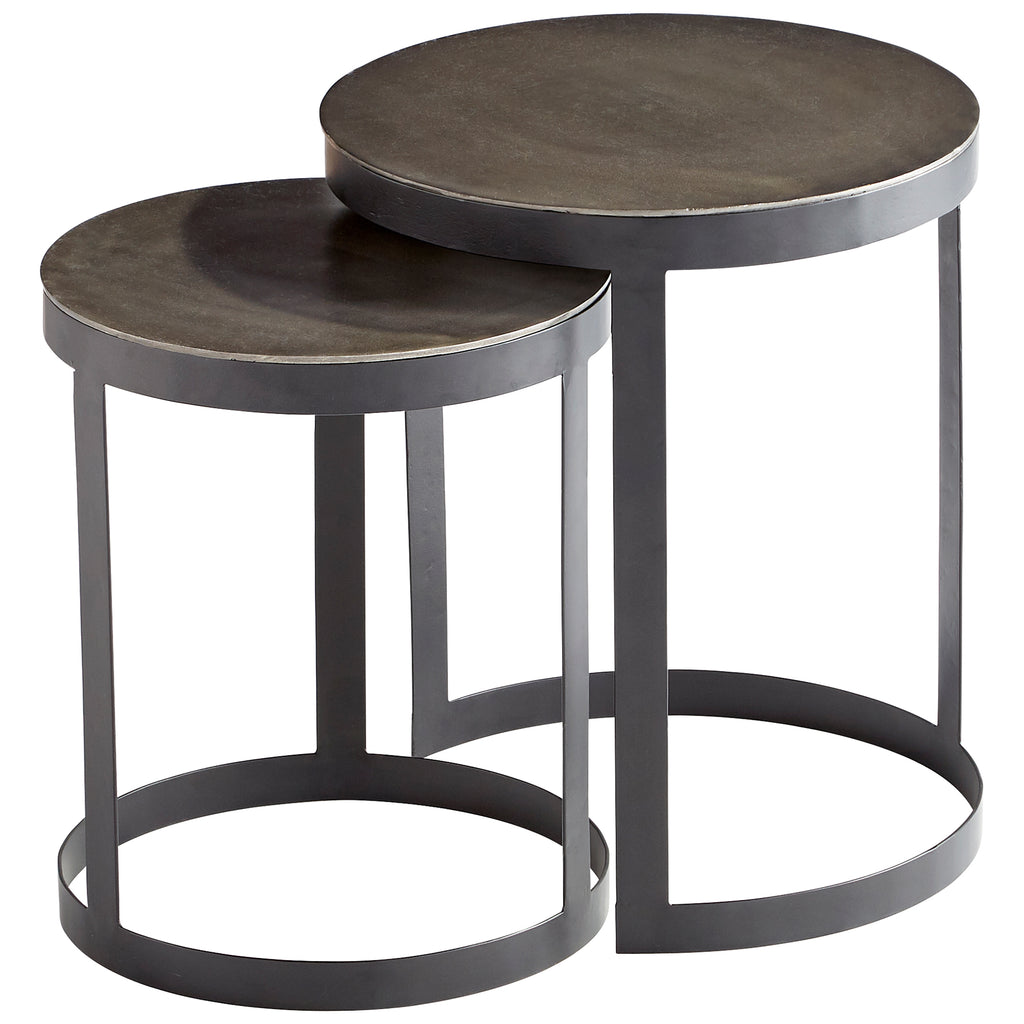 Monocroma Side Table - Silver And Black | Cyan Design