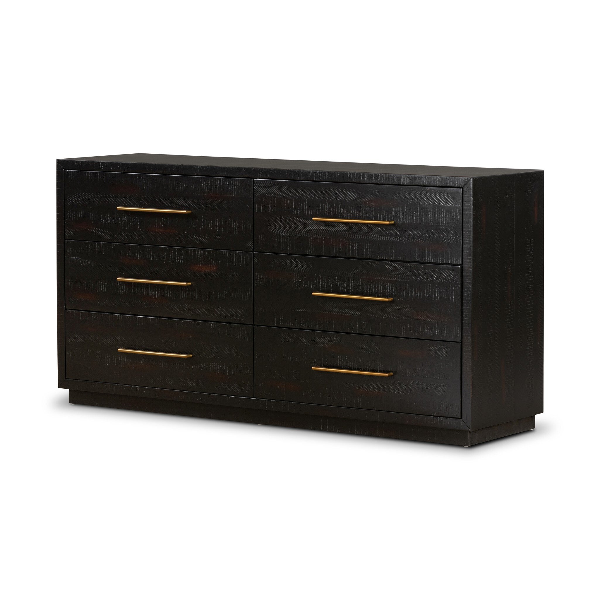 Four Hands Suki 6 Drawer Dresser - Burnished Black Four Hands Suki 6 Drawer Dresser - Burnished Black