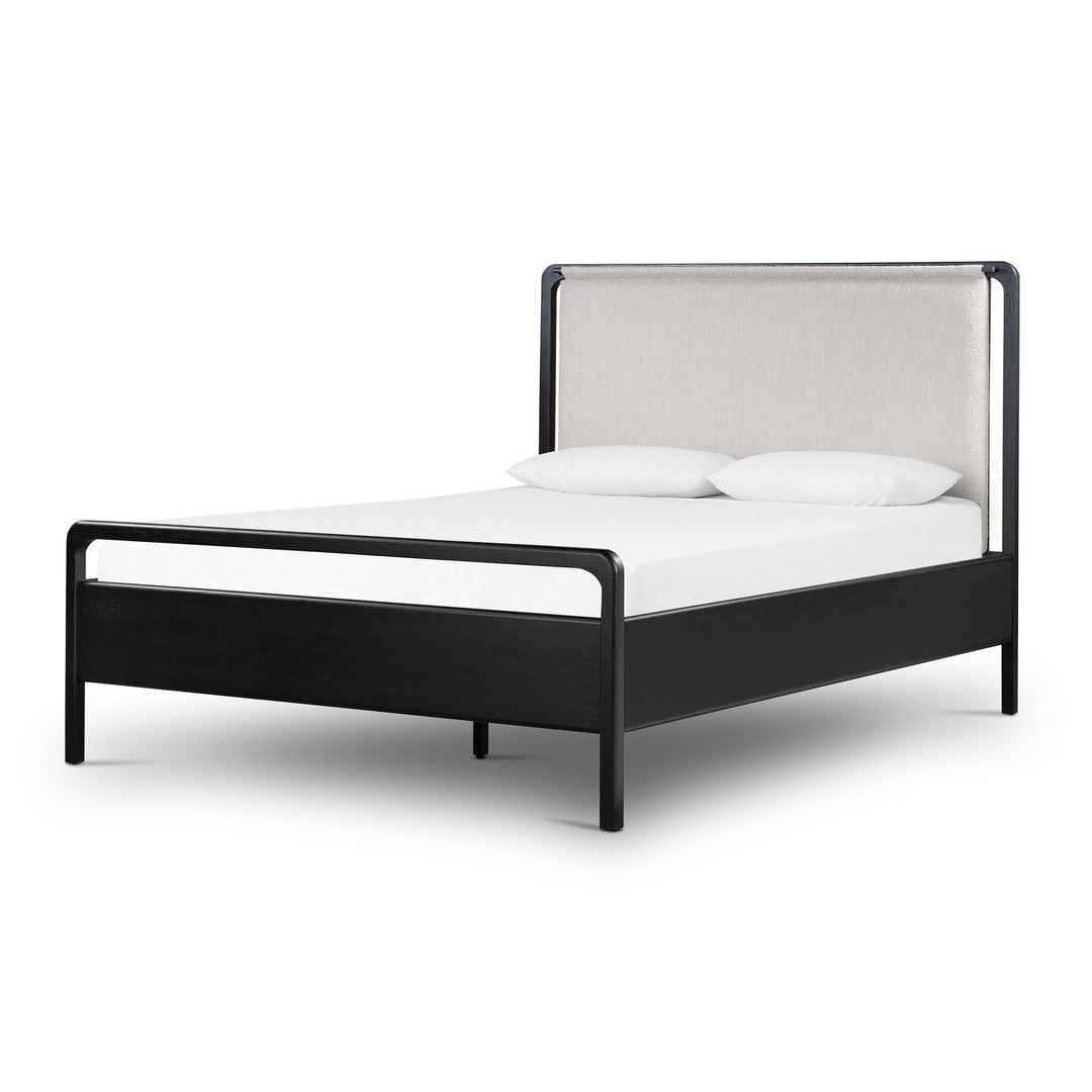 four hands rosedale headboard queen (black/sand)