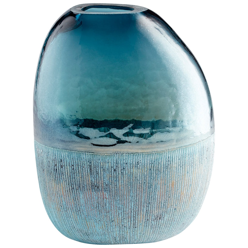 Cape Caspian Vase - Blue - Large | Cyan Design