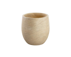 Aster Planter - Small - Travertine Look | Sunpan Furniture - 111375