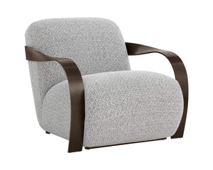Sonesta Lounge Chair - Dark Bronze - Helios Check Black | Sunpan Furniture - 111577