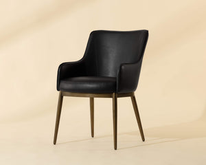 Franklin Dining Armchair - Bravo Black | Sunpan Furniture - 112438