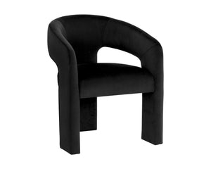Isidore Dining Armchair - Abbington Black | Sunpan Furniture - 112505