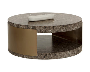 Cavette Coffee Table - Marble Look | Sunpan Furniture - 112634
