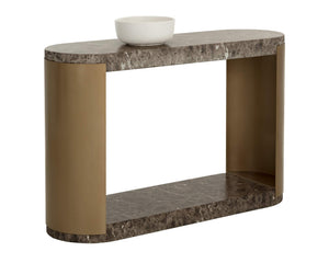 Cavette Console Table - Marble Look | Sunpan Furniture - 112636