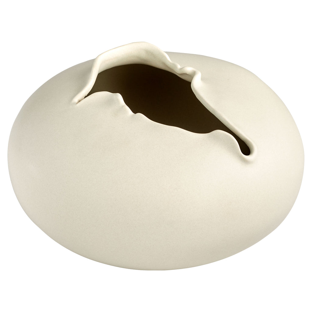 Tambora Vase - Off White - Large | Cyan Design