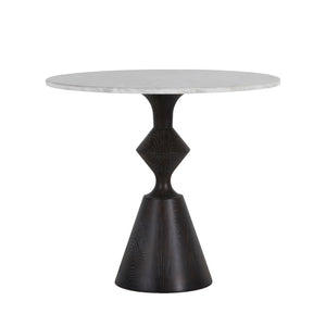 Benedict Marble Round Pedestal Bistro Table | Gabriella White - SCH-170125