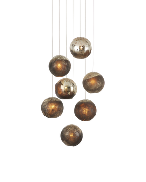 Currey & Co Pathos 7-Light Round Multi-Drop Pendant | 9000-1014