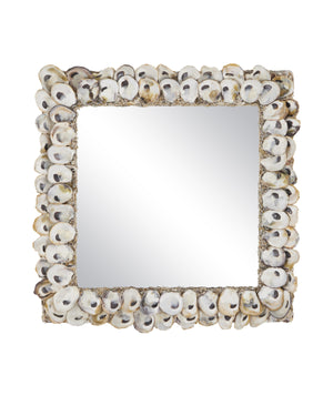 Currey & Co Oyster Shell Square Mirror | 1348