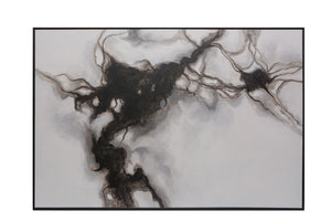 Smoke Screen - 72" X 48" - Black Floater Frame | Sunpan Furniture - A0202