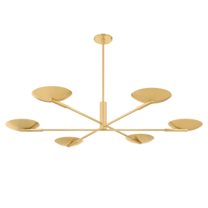 JOHNSON Chandelier - Aged Brass | Hudson Valley Lighting - 1506-AGB