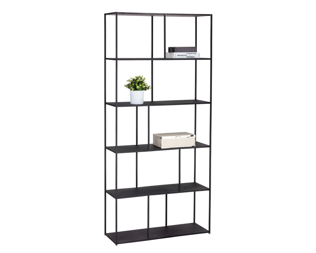 Eiffel Bookcase - Large - Black | Sunpan Furniture - 104406