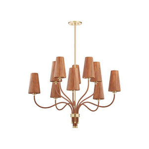 Atwood Chandelier - Aged Brass | Hudson Valley Lighting - 1640-AGB