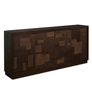 Elwood Assorted Wood Sideboard - 4 Shelves, Dusk | Gabriella White - SCH-176049