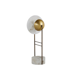 Owen Alabaster Stained Gold Dome Shade Table Lamp | Gabriella White - SCH-169070