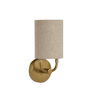 Shorelight Satin Brass Rattan Wall Sconce | Gabriella White - SCH-175899