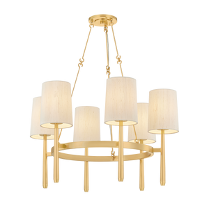 BRIDGETON Chandelier - Aged Brass | Hudson Valley Lighting - 1776-AGB