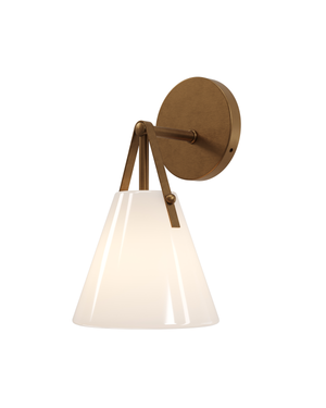 Bronwen Brass Bath Wall Sconce | Currey & Co - 5800-0072