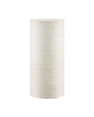 Cresta Medium Ivory Terrazzo Pedestal | Currey & Co - 2000-0058