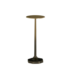 Ombre Metal Circle Pedestal Drink Table | Gabriella White - SCH-175937