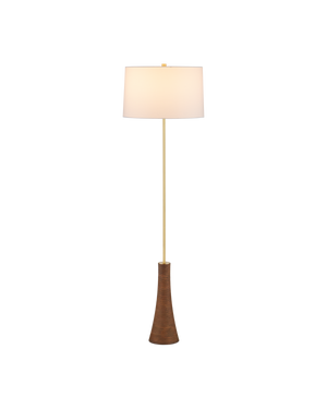 Lathe Floor Lamp | Currey & Co - 8000-0175